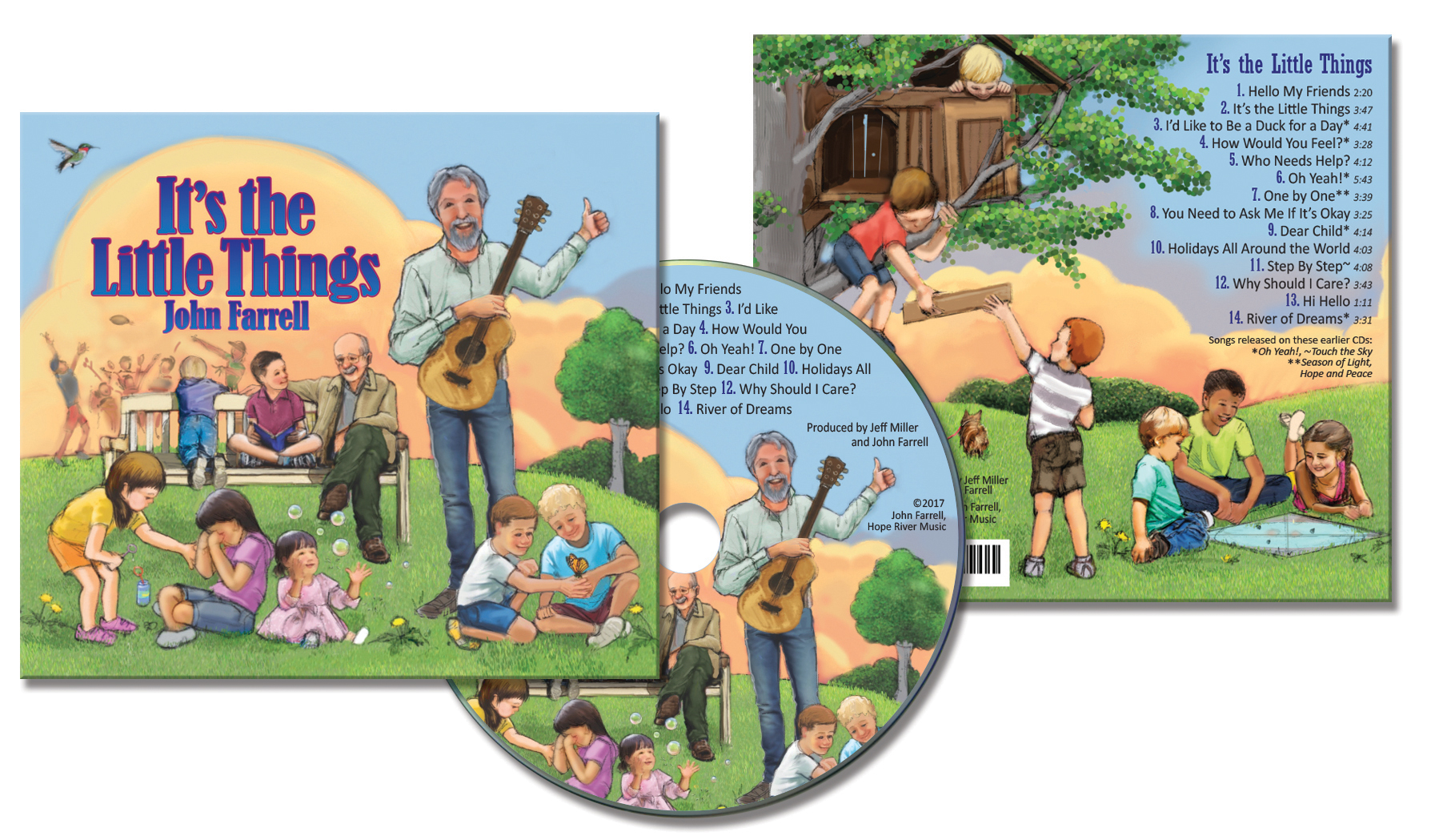 John Farrell's CD It's The Little Things package design